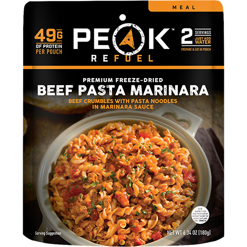 PEAK REFUEL - BEEF PASTA MARINARA - RTG Supply Co