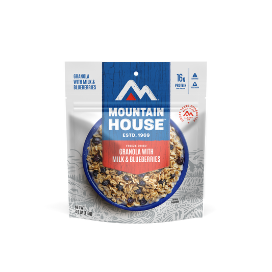 Mountain House - Granola with Milk & Blueberries (2 Servings) - RTG Supply Co