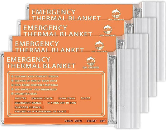 Thermal Emergency Blankets (4 Pack) - RTG Supply Co